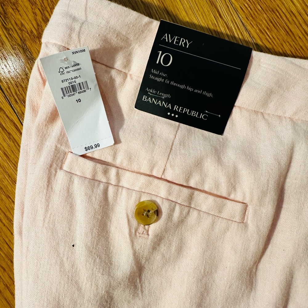 Banana Republic Soft Pink Avery Trousers